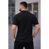 Erkek Waffle Kumaş Açık Yakalı Düğmeli Regular Fit Gömlek 2’li Set Siyah-Saks Mavisi