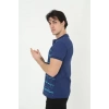 Erkek Yakalı Slim Fit Pike Çizgili TShirt