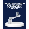 Esnek 1080° Musluk Başlığı 3 Eklemli Hareketli Su Modlu Lavabo Aparatı