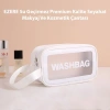 Ezere Su Geçirmez Premium Kalite Seyahat Makyaj Ve Kozmetik Çantası 3 Adet Set