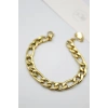 Ezme Zincir Çelik Bileklik - Altın