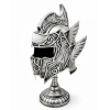 Fantastik Tasarımlı Miğfer Biblosu - Metal - 53x20 cm Dekoratif Obje