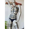 Fantazi Deri İç Giyim Jartiyer Harness - Brf524