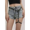 Fantazi Deri Tek Bacak Harness - Brf973