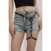 Fantazi Deri Tek Bacak Harness - Brf973