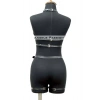 Fantazi İç Giyim Zincirli Erotik Harness Takım - Brf1081
