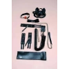 Fantazi Kırbaç Kelepçe Set, 6lı Set, Ayak - El Kelepçesi, Maske, Ağız Topu - Brf1308
