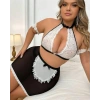 Fantazi Seksi Halkalı Dantelli Babydol Gecelik