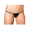 Fantezi Siyah Lame String Tanga