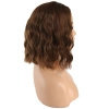 Fiber Sentetik Kısa Dalgalı Perçemsiz Peruk - Kumral