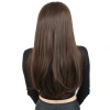 Fiber Sentetik Uzun Düz Peruk - Açık Kahve