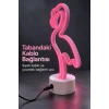 Flamingo Led Lamba Pembe Işıklı Usb Ve Pilli