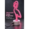 Flamingo LED Lamba USB Kablolu Beyaz Gövdeli