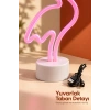 Flamingo LED Lamba USB Kablolu Beyaz Gövdeli