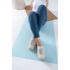 Fleur Bej Kalın Taban Spor Ayakkabı