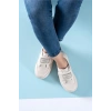 Fleur Bej Kalın Taban Spor Ayakkabı