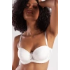 Gala Balconette Foam Cup Bra, Ekru Konforlu Ve Şık Sütyen, Strapless