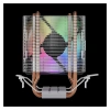 Gamdıas Boreas E1-210 Lite 92mm Cpu  Kule Tipi Hava Soğutma Doğrudan Temas Teknolojisine Sahip 2 Adet Gelişmiş Bakır Isı Borusu (amd Am5 Ve Intel Tüm İşlemciler İle Uyumlu)(1923)