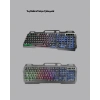 Gaming Set Işıklı Klavye Mouse + Bluetooth 5.2 Kulaklık Oyuncu Paketi