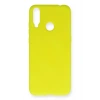General Mobile GM 10 Kılıf Nano içi Kadife Silikon - Sarı