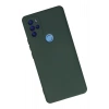 General Mobile GM 21 Pro Kılıf Nano içi Kadife Silikon - Koyu Yeşil