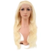 Gerçek Front Lace Dalgalı Platin Tül Peruk - 65-70cm