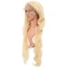 Gerçek Front Lace Dalgalı Platin Tül Peruk - 85-90cm