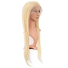 Gerçek Front Lace Düz Platin Tül Peruk - 75-80cm