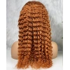 Gerçek Front Lace Tül Peruk - Afro Dalgalı - Bakır 70-75cm