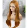 Gerçek Front Lace Tül Peruk - Düz - Bakır 70-75cm