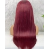 Gerçek Front Lace Tül Peruk - Düz - Koyu Kızıl 70-75cm