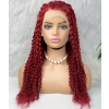 Gerçek Front Lace Tül Peruk - Kabarık Afro - Kızıl 70-75cm