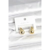 Gold Renk Damla Küpe 17 mm - TJ-BKP11377