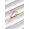 Gold Renk Şerit Zirkon Taşlı Kadın Yüzük - TJ-BYK3905