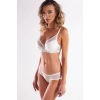 Golshan Gaspara Mini Slip, Kadın Güpürlü Tüllü Ekru  Normal Kesim Külot