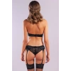 Golshan Gitana Mini String, Kadın Dantelli Siyah Külot
