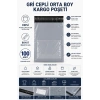 Gri Cepli Orta Boy Kargo Poşeti 30x37+5 Cm 100 Adet