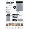 Gri Cepsiz Orta Boy Kargo Poşeti 30x37+5 Cm 100 Adet