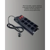 Güçlü Termal Korumalı 8 Priz + 3 Usb Çoklu Uzatma Kablosu 2m