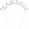 Gümüş Kaplama Kristal Taşlı Team Bride Taç 16x17 cm