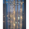 Gümüş Yaprak Tasarımlı Led Işık Pilli Ev Ve Vitrin Dekoru