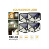 Güneş Enerjili Lamba Led Sokak Dış Ortam Solar Bahçe Aydınlatması Su Geçirmez Sensörlü (100 Led)