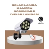 Güneş Enerjili Led Lamba + Güvenlik Kamerası Görünümlü– 5-8 M Hareket Algılamalı Beyaz Işık