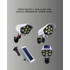 Güneş Enerjili Led Lamba + Güvenlik Kamerası Görünümlü– 5-8 M Hareket Algılamalı, Beyaz Işık