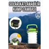 Güneş Enerjili Led Lamba Kamp Lambası Katlanabilir Lamba Usb Şarjlı