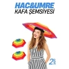 Hac Umre Kafa Şemsiyesi Güneş Koruma Şemsiyesi 2 adet 716266