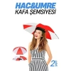 Hac Umre Kafa Şemsiyesi Güneş Koruma Şemsiyesi 2 adet 721726
