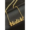 Halide İsimli Kolye (Kişiye Özel)