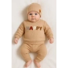 Happy Nakışlı 2li Pamuklu Erkek Bebek Takım
