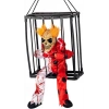 Hareketli Sesli Sensörlü Mahkum Joker İskelet Dekorasyon 22x27 cm (4887)